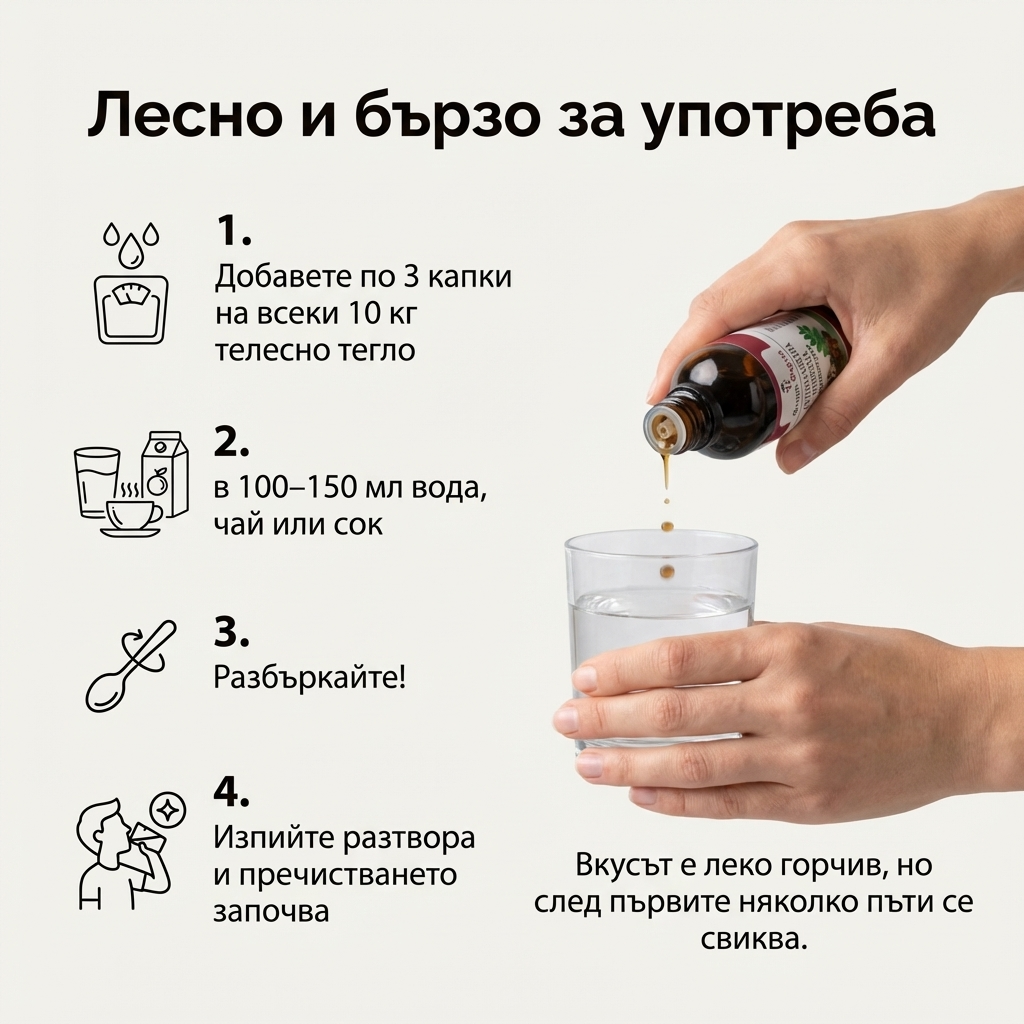 Антипаразитна тинктура - натурално прочистване на организма