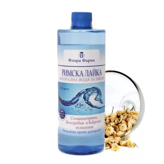 Флорална вода от Римска лайка за пиене – 700 ml – натурална подкрепа за стомаха и нервната система